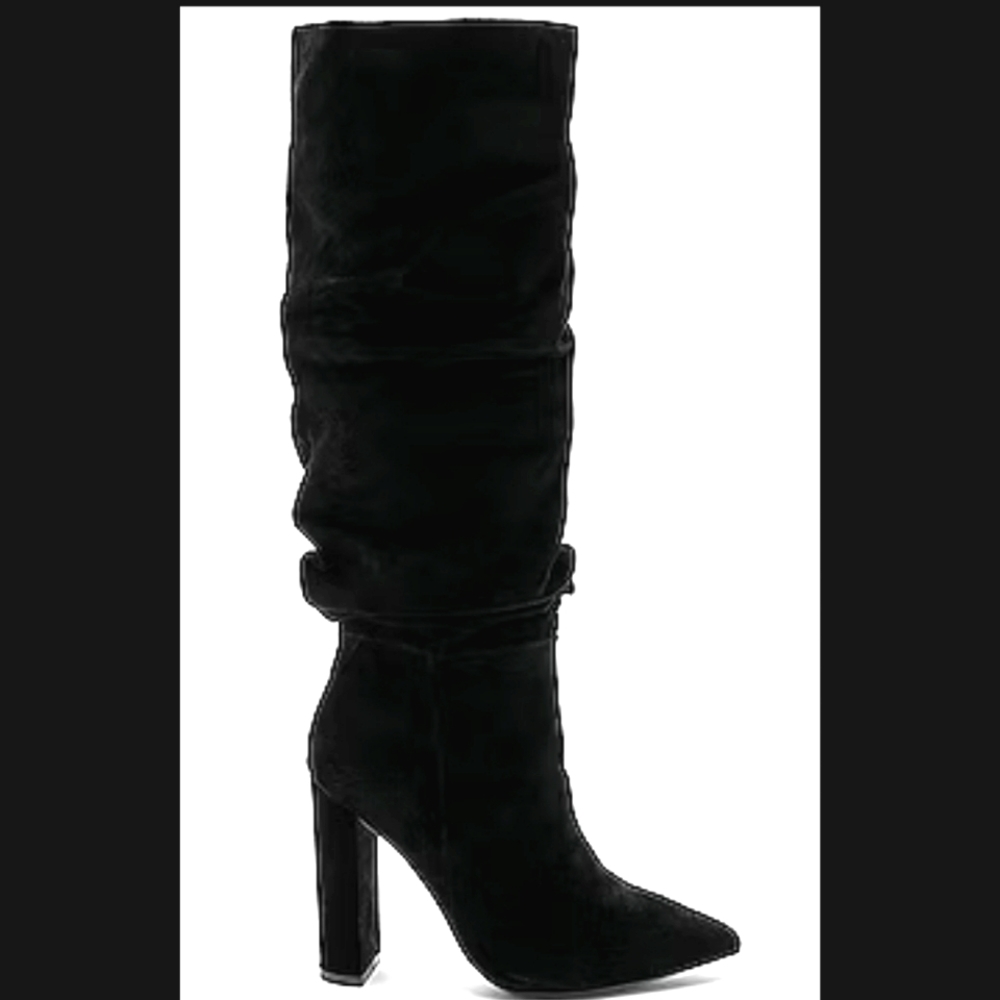 Steve Madden Swagger Boot in Black Suede